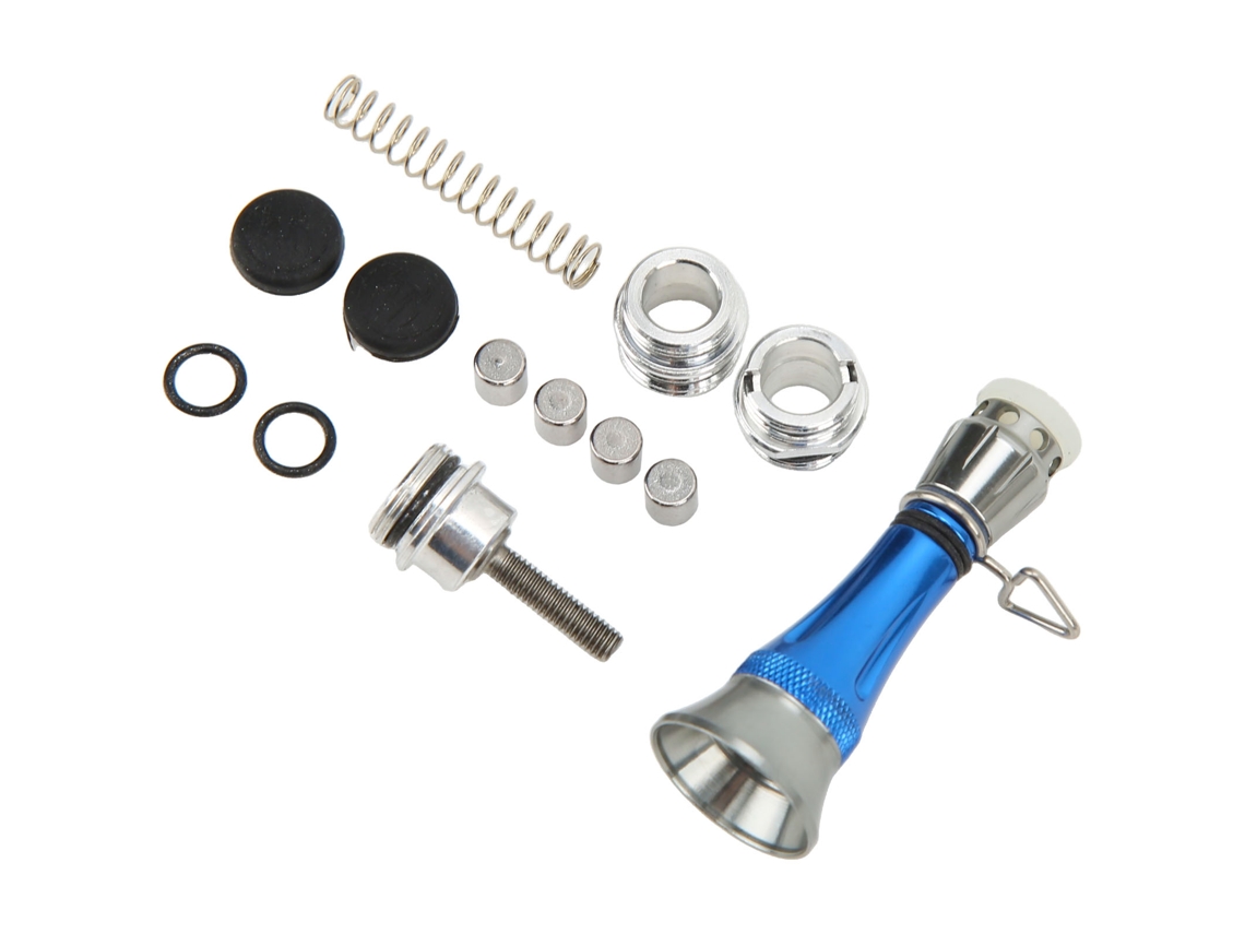 Equilibrador De Carrete De Pesca De Aluminio, Buena Estabilidad, Resistente A La Corrosión, Accesorio Para Bricolaje, Azul.
