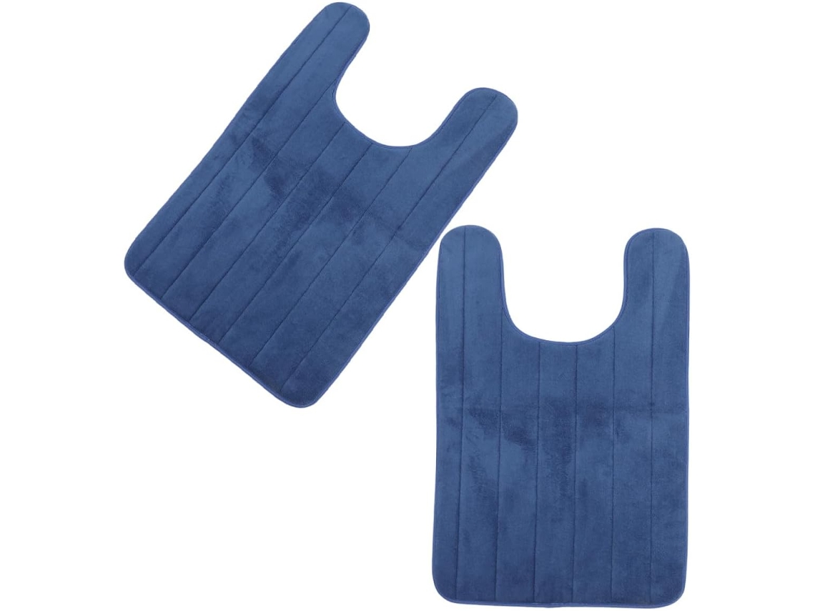 Juego de 2 alfombrillas antideslizantes para baño.