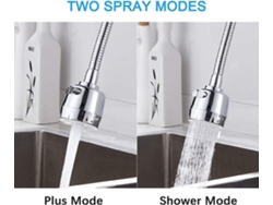 Grifo De Cocina Móvil Aerador Giratorio 360 Grados, Grifo Anti-splash Con Manguera Flexible Ahorro De Agua 2 Modos