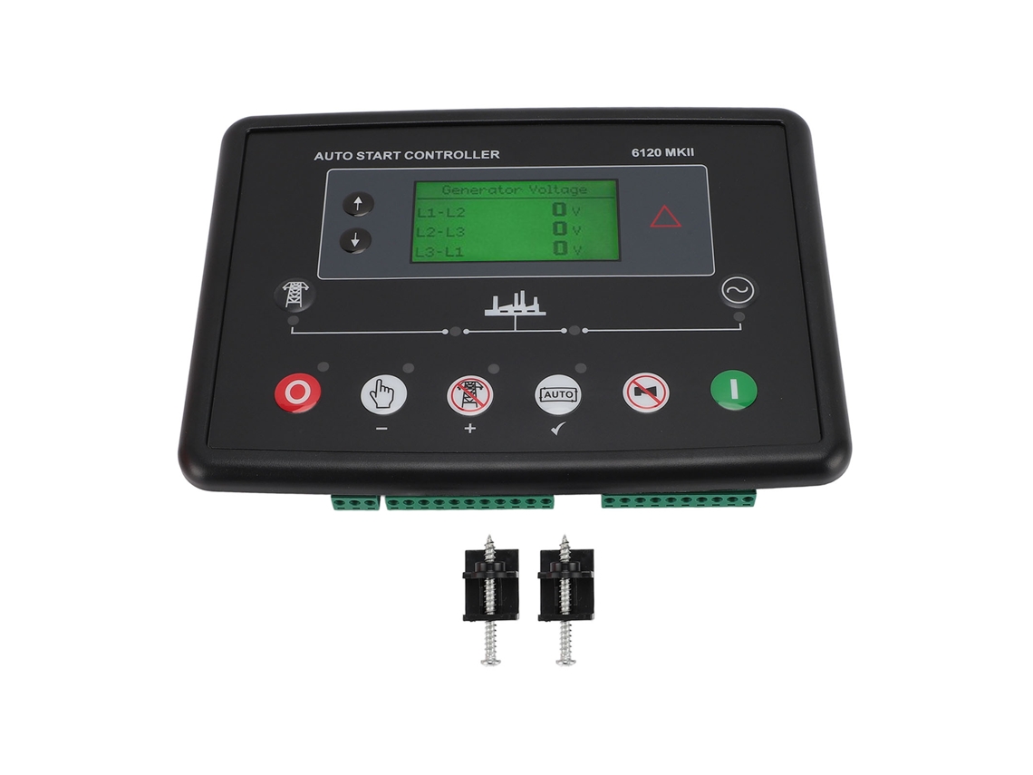 Panel de control del módulo controlador del generador eléctrico diésel con pantalla LCD e interfaz R485 compatible con otros