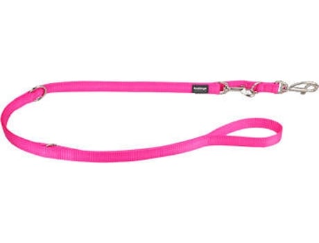 Collar para Perros RED DINGO Múltiples Puestos Lisa Rosa (1.5X200cm)