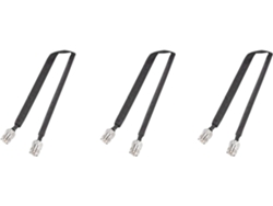 Cable Coaxial Plano Rf So239 Uhf De 50 Ohmios Para Paso De Puerta/ventana (3 Unidades)