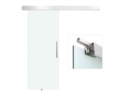 Puerta Corredera Con Interior De Cristal Esmerilado Y Tirador, 2050x900 Mm
