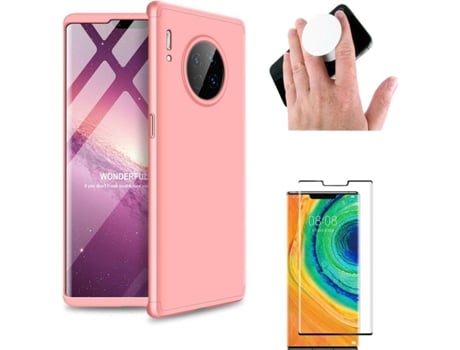 Carcasa, Protector y Popsocket Huawei Mate 30 Pro Slim armor 360º Rosa