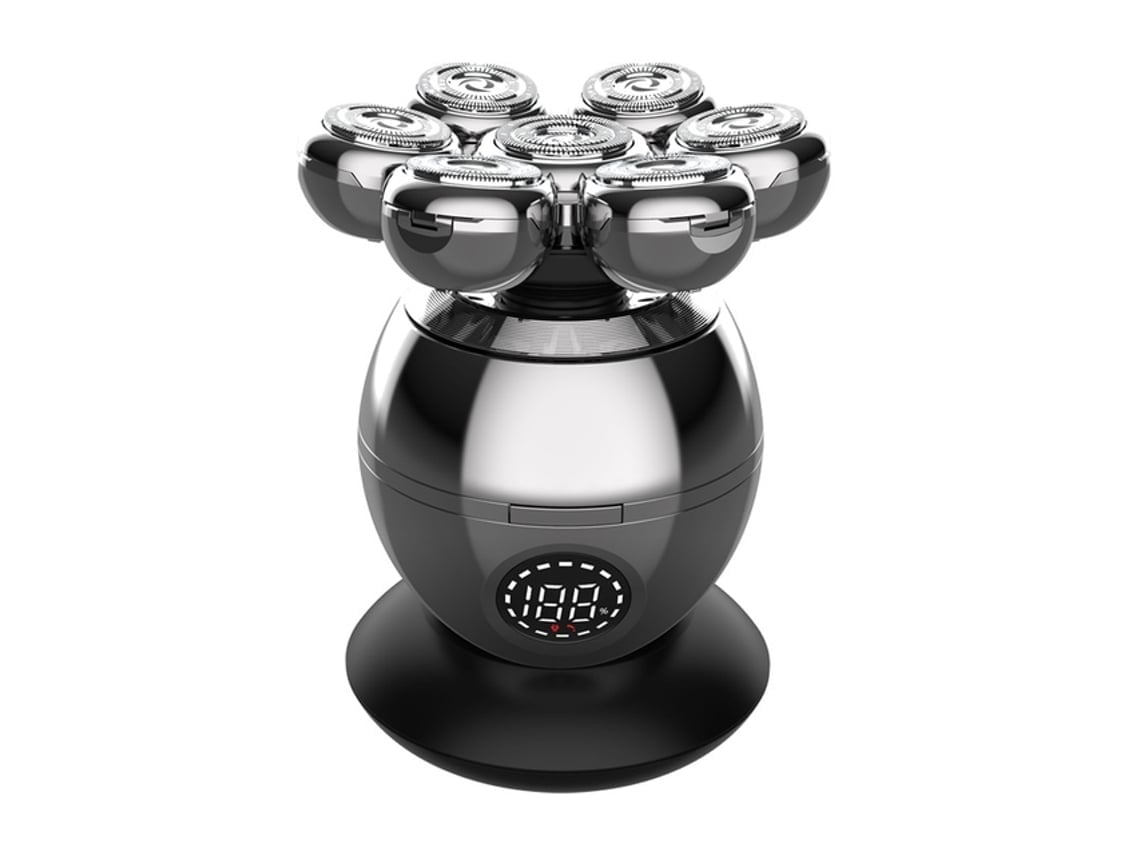 Barbeador Elétrico Projetado Para Homens Com Calvície Flutuante 7d, Aparador De Barba Portátil.