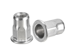 Metal Tuercas Remachables Ciegas M4, 60 Unidades, Cuerpo Semihexagonal, Remachables, 304,