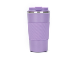 Taza de acero inoxidable 304 con aislamiento al vacío, sencilla y portátil, con pantalla de temperatura para coche y oficina.