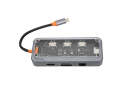 Concentrador Usb-c Con Carga Pd, Puertos Usb 3.0/2.0, Ethernet Rj45 Y Estación De Acoplamiento Multipuerto 10 En 1.