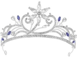 Tiara Navideña, Corona De Reina Para Cumpleaños, Diadema De Cristal - Accesorios Para El Cabello