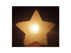 Mini luz nocturna de PVC con luz cálida, una bonita luz nocturna en forma de estrella para el dormitorio. Rosewell