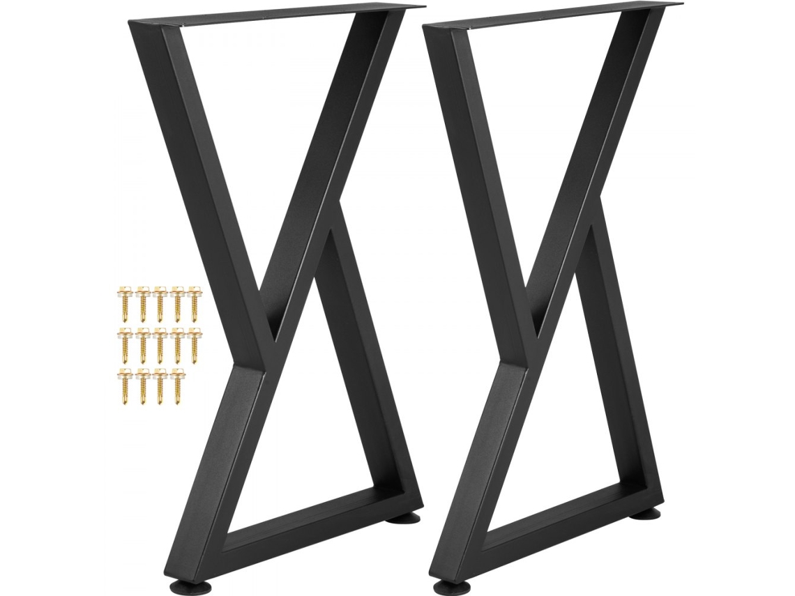 Juego de patas de mesa de acero ajustables Tekmaquinas con protección antideslizante