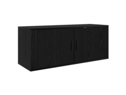 Mueble de TV de pared en roble negro, medidas 100x34,5x40 cm, MAISON EXCLUSIVE