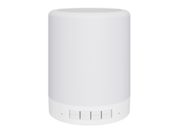 Alto-falante Bluetooth Portátil Recarregável Com Luzes Coloridas Controle Táctil Inteligente Pequeno Para Casa Branco