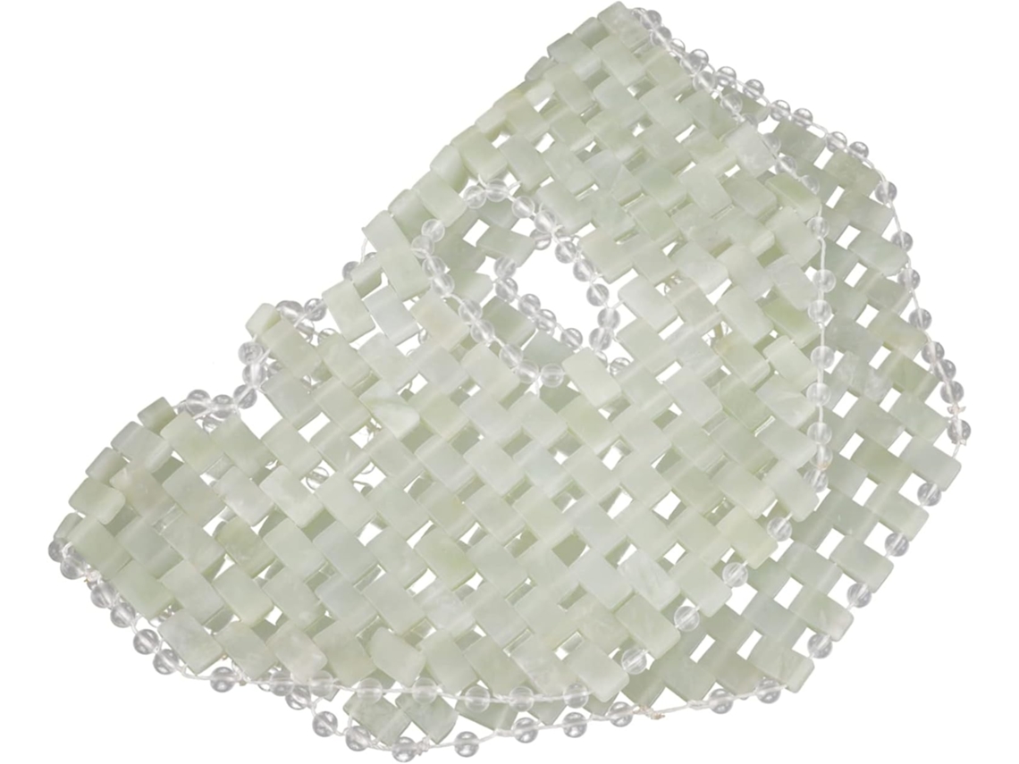 Masque De Jade Para Femmes En Pierre Naturelle, Rostro Froid Sommeil Y Amélioration Circulation ...