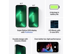 iPhone 13 Pro APPLE (6.1'' - 512 GB - Verde Alpino)