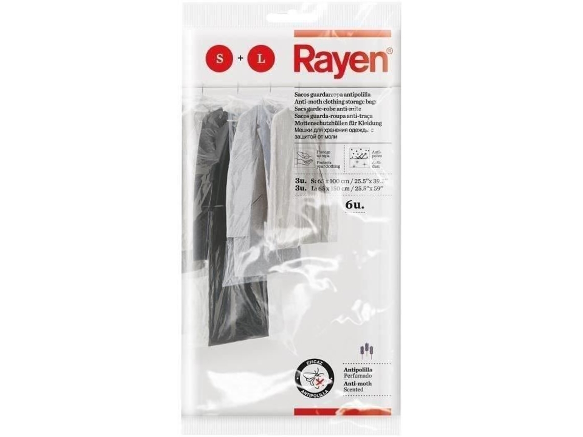 Funda para Ropa X63 65x100 3 65x150 Antipolillas Transparente 6048 Rayen