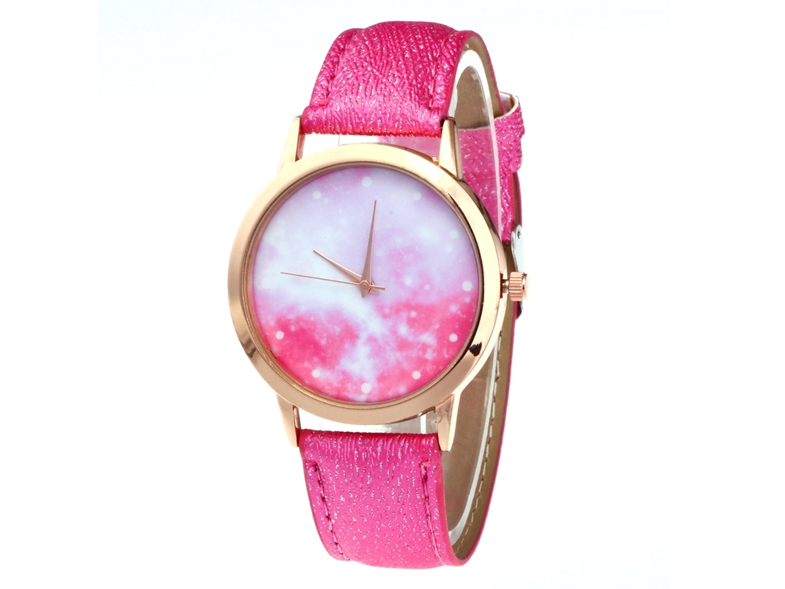 Reloj De Cuarzo Elegante Y Casual Para Hombres, Regalo De Moda (rojo Rosa)