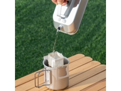 Hervidor De Camping De Aluminio Con Asa Plegable, 200 Ml, Portátil Para Picnics Y Cocina Al Aire Libre.
