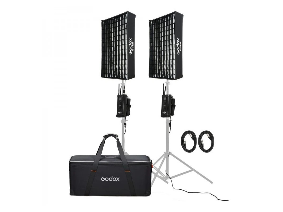 Godox Fl100-k2 - 2 Paneles Led Flexibles Fl100 Con Soporte Y Bolsa