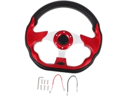 Volante De Carreras De Pu Modificado, Diseño Ergonómico Para Automóviles, Ranuras, Fácil Instalación Y Compatible