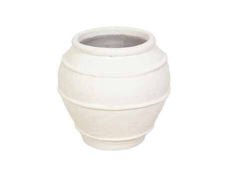 Macetero ROMIMEX Blanco Terracota 40 x 40 x 40 cm