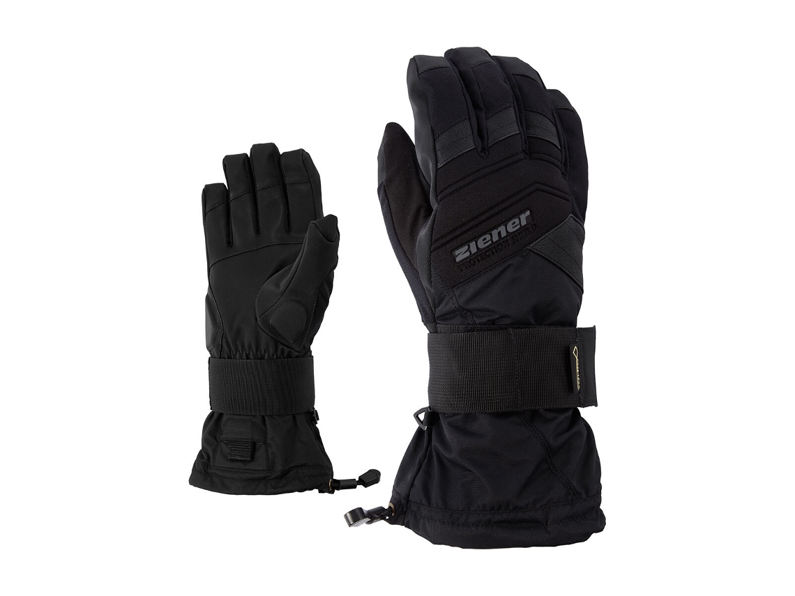 Guantes de Esquí para Hombre ZIENER (Talla 7,5 - Negro)
