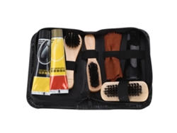 Kit De 8 Piezas Para Lustrar Zapatos Con Crema Negra Y Neutra, Cepillos Y Accesorios Para Botas, Zapatos Y Zapatillas.