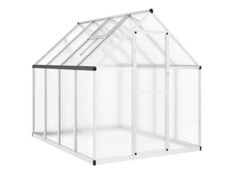 Invernadero VIDAXL Plateado Aluminio (224x169x195 cm)