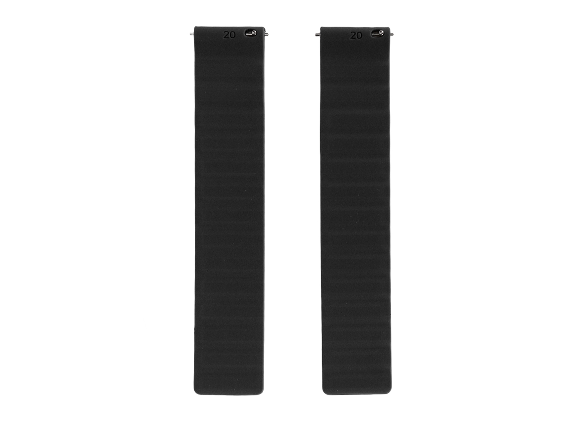 Pulseira De Relógio Magnética De Silicone Ajustável Universal 20mm Para Amazfit Bip Gts 2/3 Preta