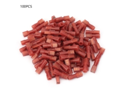 2026velora-100pcs Conector Macho Crimp Fdfn1.25-110 Aislado 22-16awg 0.5-1.5mm² Terminales De Cable