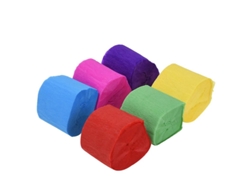 Serpentina de papel crepé de 6 piezas ALLINLESS