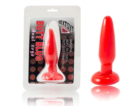 Estimulador Anal Pequeño Rojo 15cm