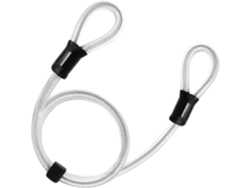 Cable De Bloqueo De Bicicleta De Acero Trenzado Revestimiento Plástico, Resistente A Cortes, Compatible Candado U, Longitud Única
