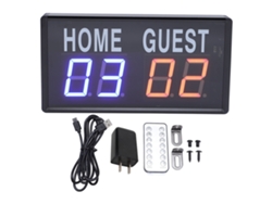 Marcador Electrónico Portátil Con Control Remoto, Led, Para Baloncesto, Voleibol, Bádminton, Usb.