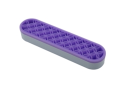 Organizador de pinceles de maquillaje oficina silicona morado (13x6x5cm) Kofihety