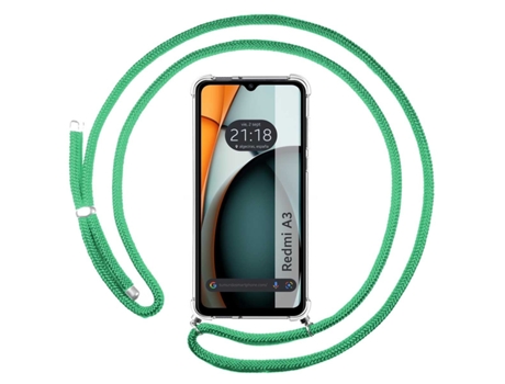 Funda para Xiaomi Redmi A3 TUMUNDOSMARTPHONE Silicona Verde