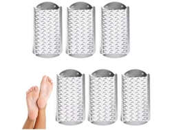 Cuchilla De Repuesto Para Eliminar Callos Y Piel Endurecida En Los Pies, Acero Inoxidable, 6 Piezas, Orificio Grande