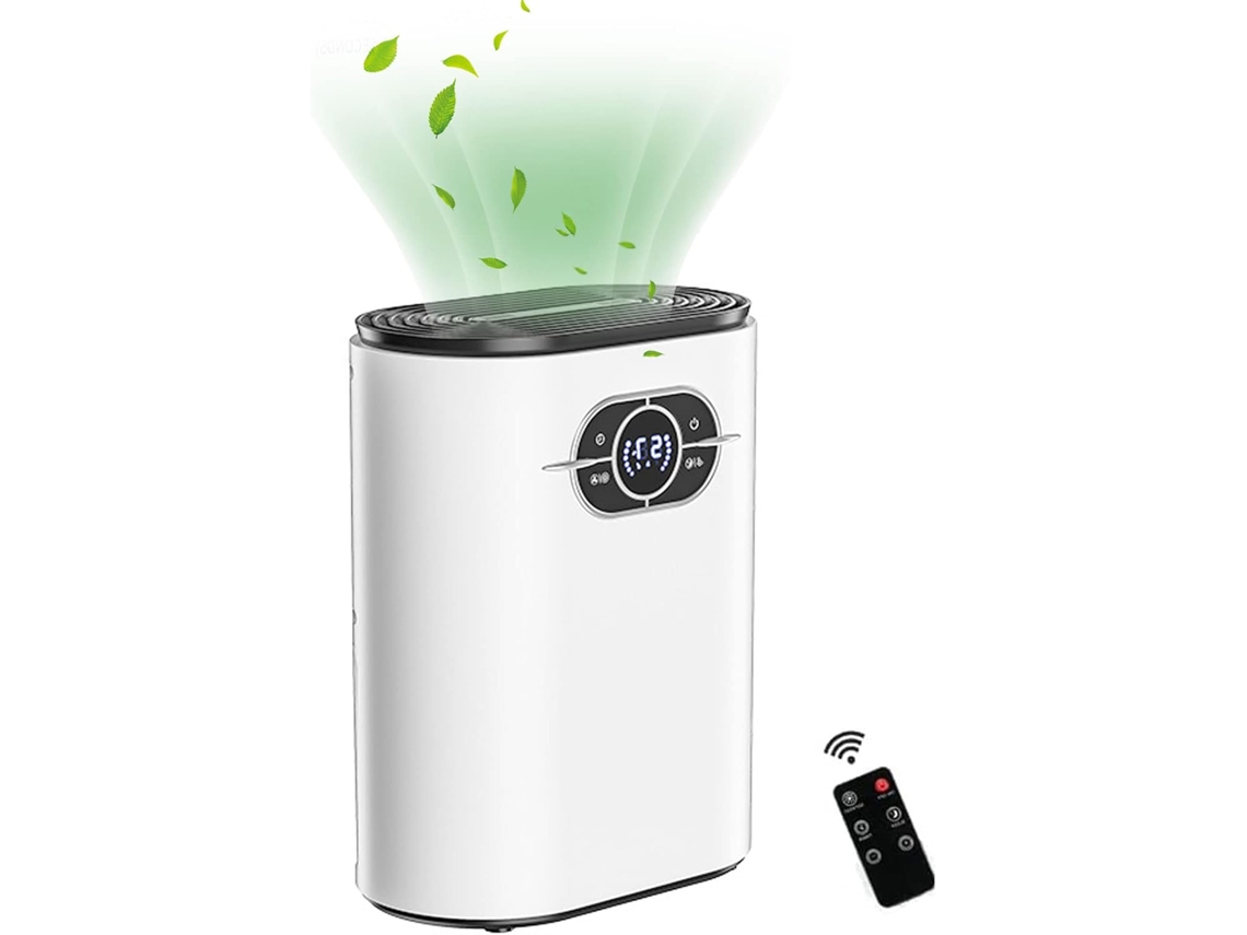 Deshumidificador eléctrico de 1200 ml, deshumidificador de aire, absorbente de humedad, depósito de agua, mini portátil, resistente al moho Mdug