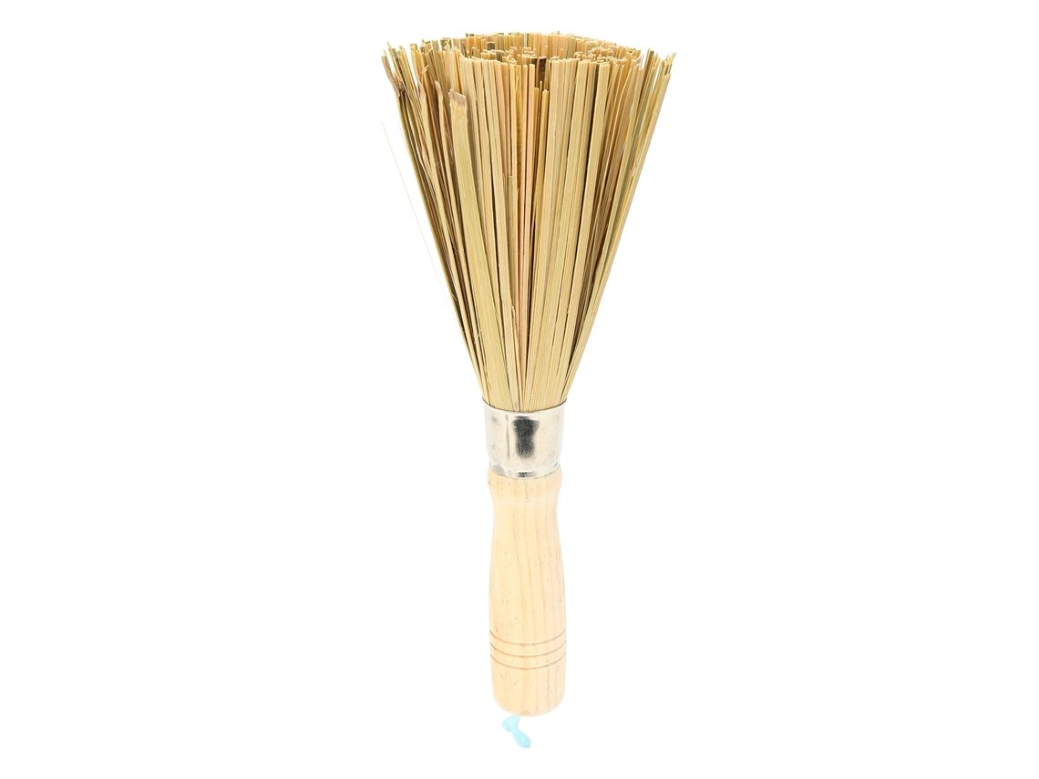 Cepillo de bambú natural para cocina, limpia ollas y cuencos, ecológico, duradero, 29 cm