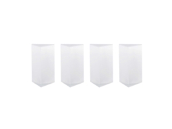 Juego de 4 prismas triangulares transparentes para luces de arcoíris, prismas ópticos de cristal.