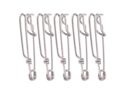 2026rebe-5pcs Clip De Línea Larga Snap Swivel Con Ojo Cerrado Accesorios De Pesca 1.8cmx60mm