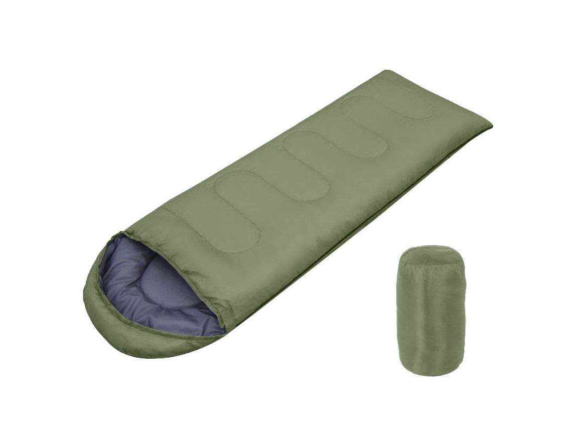 Saco De Dormir Para Acampar (-5 °c -5 °c), Color Verde Oscuro, Ideal Para Viajes Al Aire Libre. Panoona