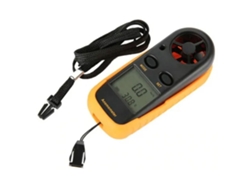 Anemômetro Digital De Bolso Com Display Lcd Medidor De Velocidade Do Vento E Temperatura Com Bateria Botão