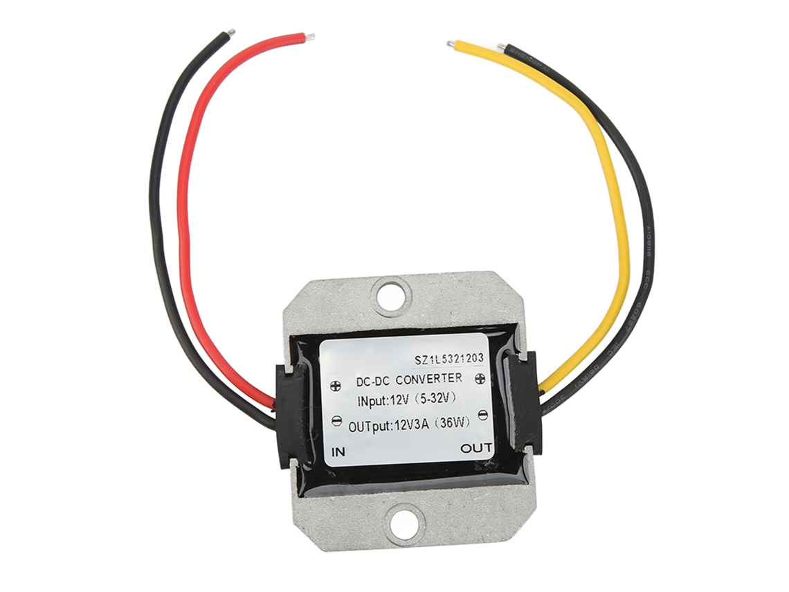 Módulo Convertidor Regulador De Voltaje Cc Ajustable Ip67 De 12 V A 12 V 3 A