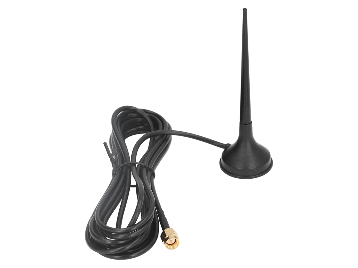 Antena Gsm 5dbi Ganancia Omnidireccional Impermeable Con Base Magnética Sma Macho
