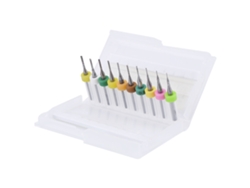 10 Fresas De Acero Carburo Para Pcb De 0,5-1,4 Mm Con Vástago De 1/8" Para Grabado Y Fresado.