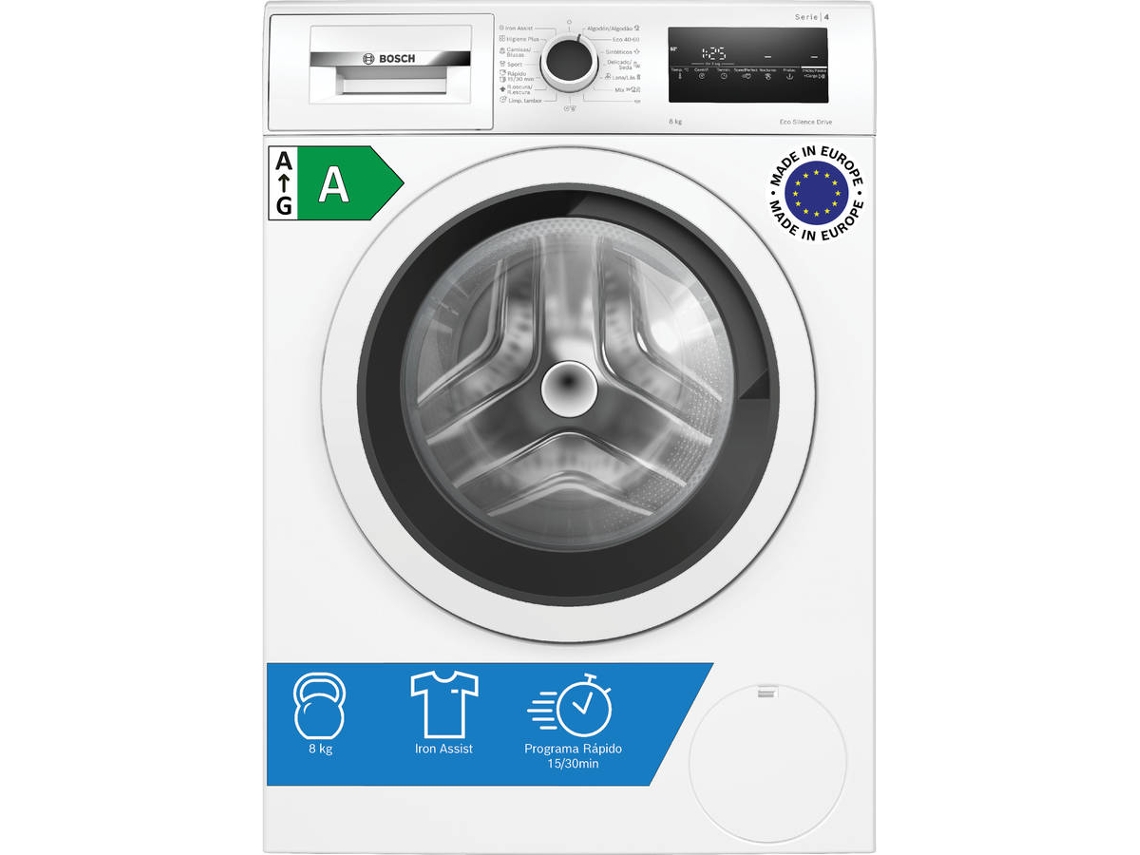 Lavadora BOSCH WAN28200ES (8Kg - 1400 rpm - Blanco)