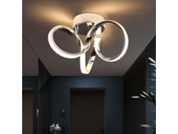 Zmh Lámpara De Techo Led De 31 Cm De Diámetro, Moderna, De Aluminio, Para Salón O Dormitorio.