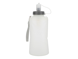 Botella De Agua Plegable De Silicona De 750 Ml Con Abertura Ancha Para Correr Y Actividades Al Aire Libre.