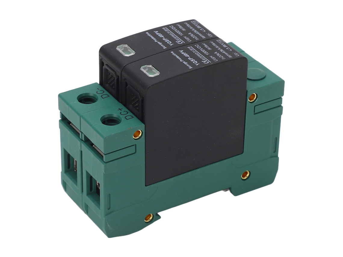 Dispositivo Protector De Sobrecarga Pv Arrestador De Rayos 2p 20-40ka Dc1000v Fuente De Alimentación Fotovoltaica